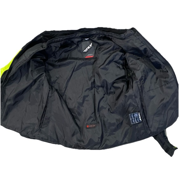 Fly Racing 477-2104L Strata Riding Jacket Hi-Vis/Black L Removable Lining Armor! - Picture 6 of 9